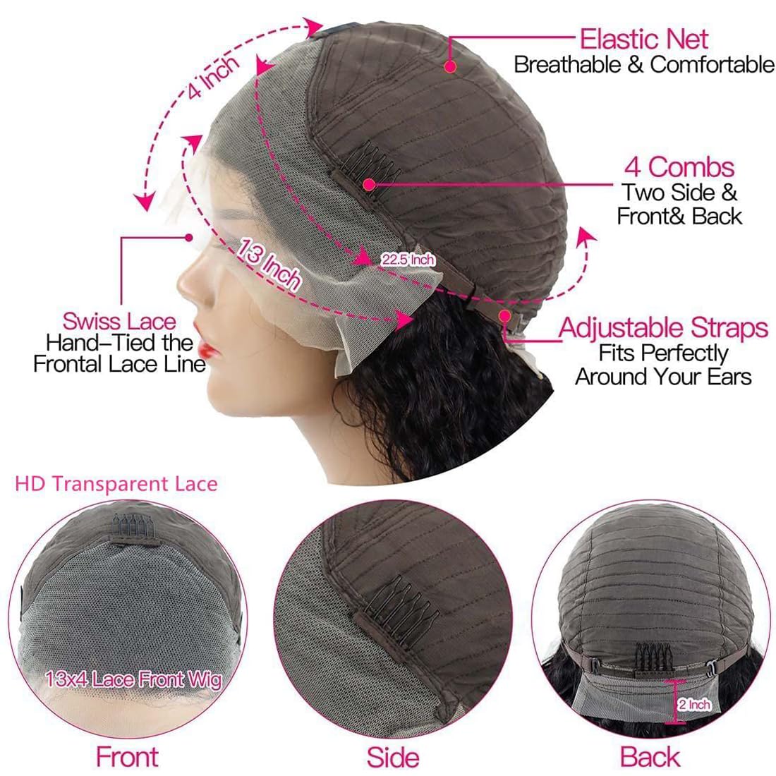 BLOCKICE Pixie Cut Wig back view highlighting full-volume silhouette for bold looks.