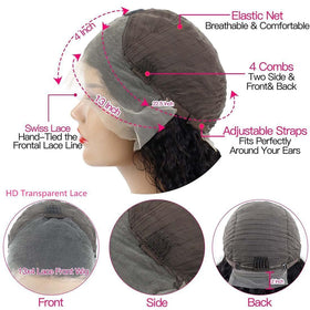 BLOCKICE Pixie Cut Wig back view highlighting full-volume silhouette for bold looks.