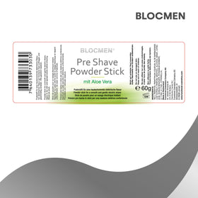 Travel-friendly BLOCMEN Pre-Shave stick in a compact case for on-the-go routines