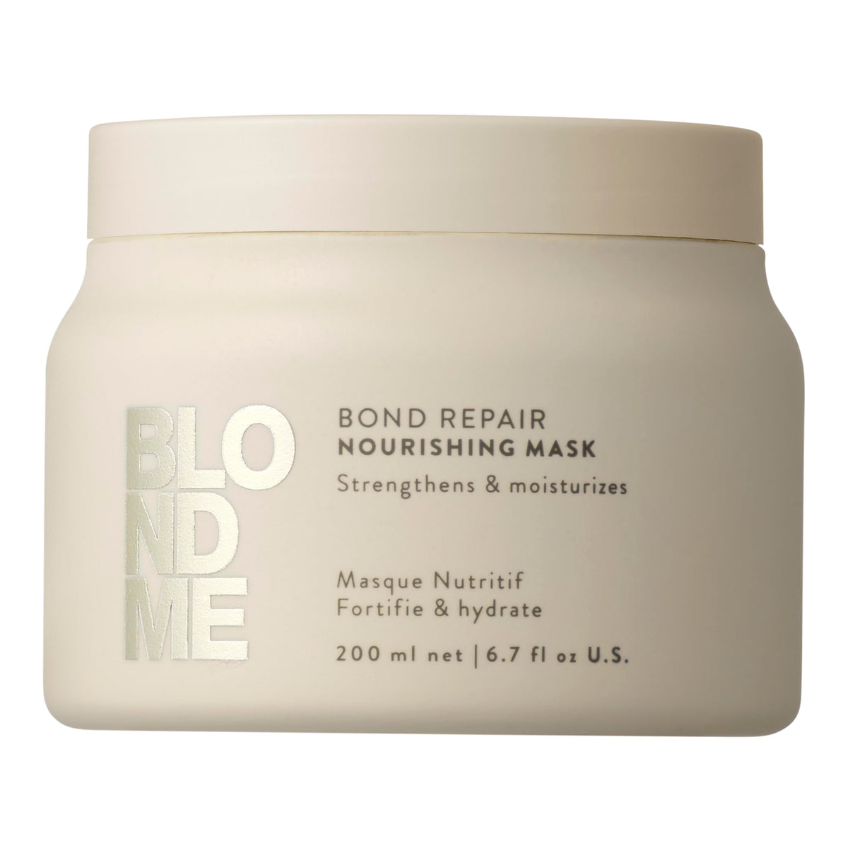BlondMe Bond Repair Nourishing Mask bottle for moisture-rich blonde care.