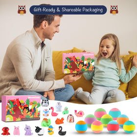 BloomFizzy gift set packaging makes bath time a festive occasion for kids.