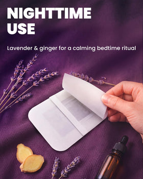 BloomLab lavender foot pads promote a fresher-feeling morning after overnight wear
