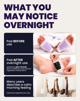 BloomLab night-warm foot pads with ginger and mugwort delivering soothing evening comfort