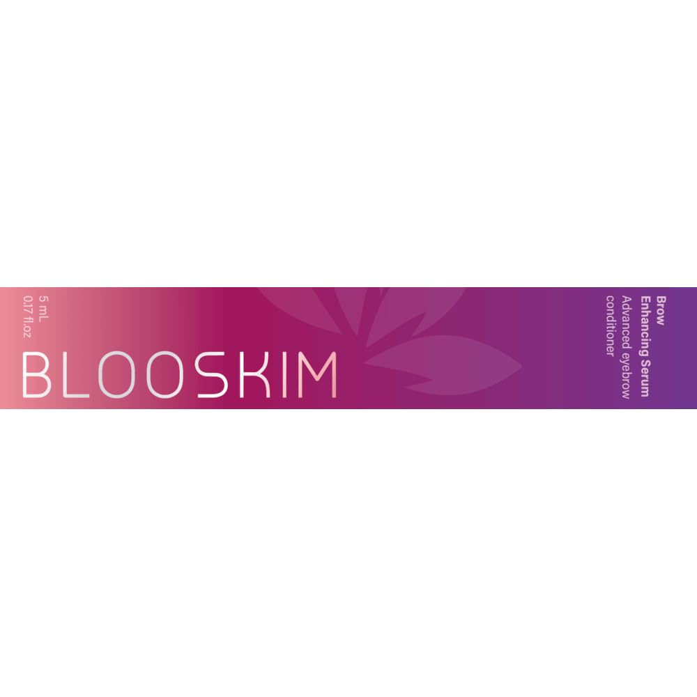 Blooskim brow serum brush applying precision on brows for even coverage.