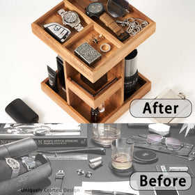 Blossome organized perfume collection and grooming tools at your fingertips.