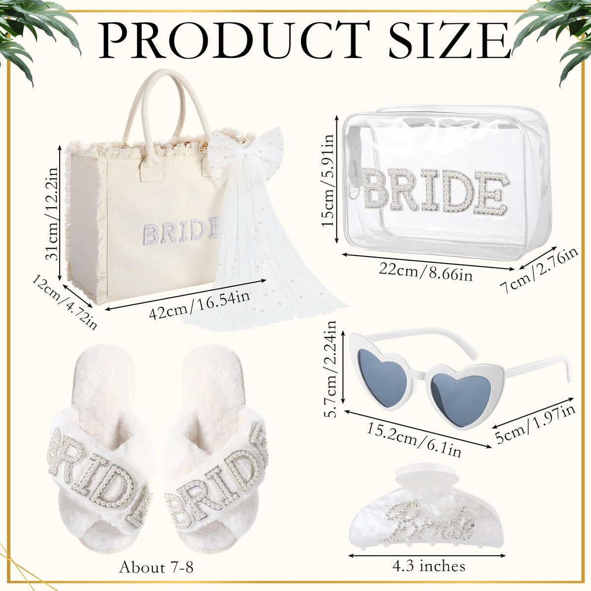 Blosssound bride gift set presents five cohesive bridal pieces in one package