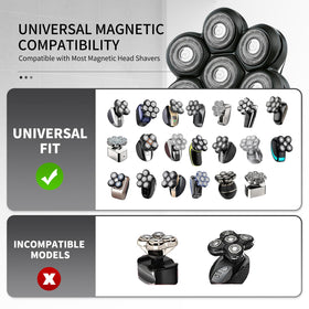 BlotMS magnetic 7-blade head for wet or dry use.