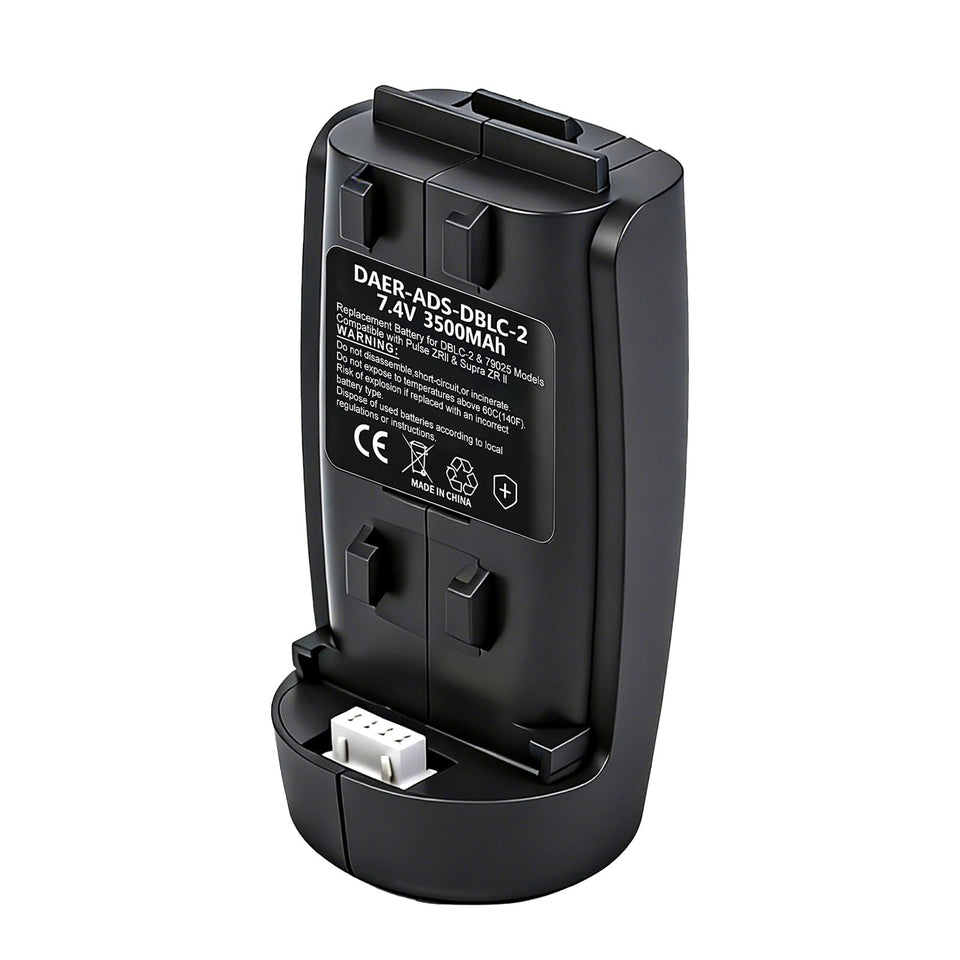 BLOTMS replacement battery front view shows compact power for DBLC-2 use.