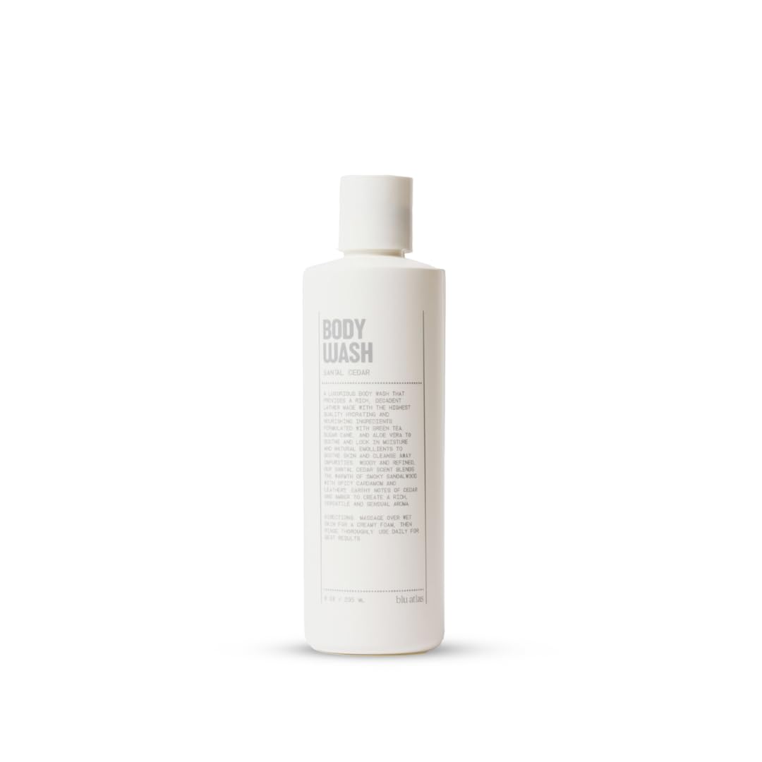 American-crafted Blu Atlas logo emphasizes premium, nature-forward care.