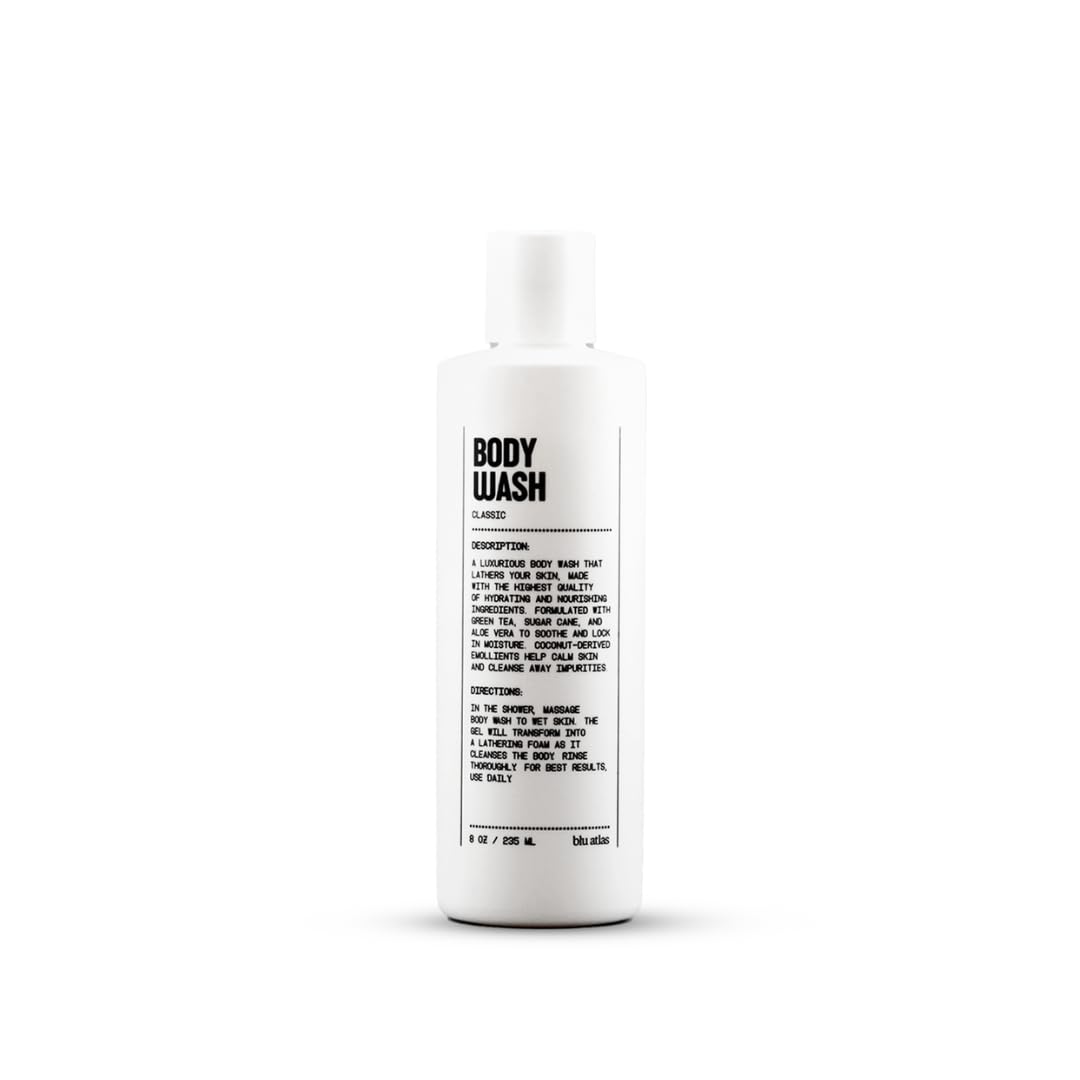Blu Atlas Body Wash after-rinse moisturizing finish on skin