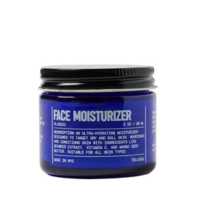 Blu Atlas Hydrating Face Moisturizer bottle shows lightweight hydration for all skin types.