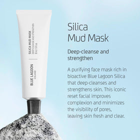 Blue Lagoon Skin Science seawater formula revitalizes skin's balance for glow.