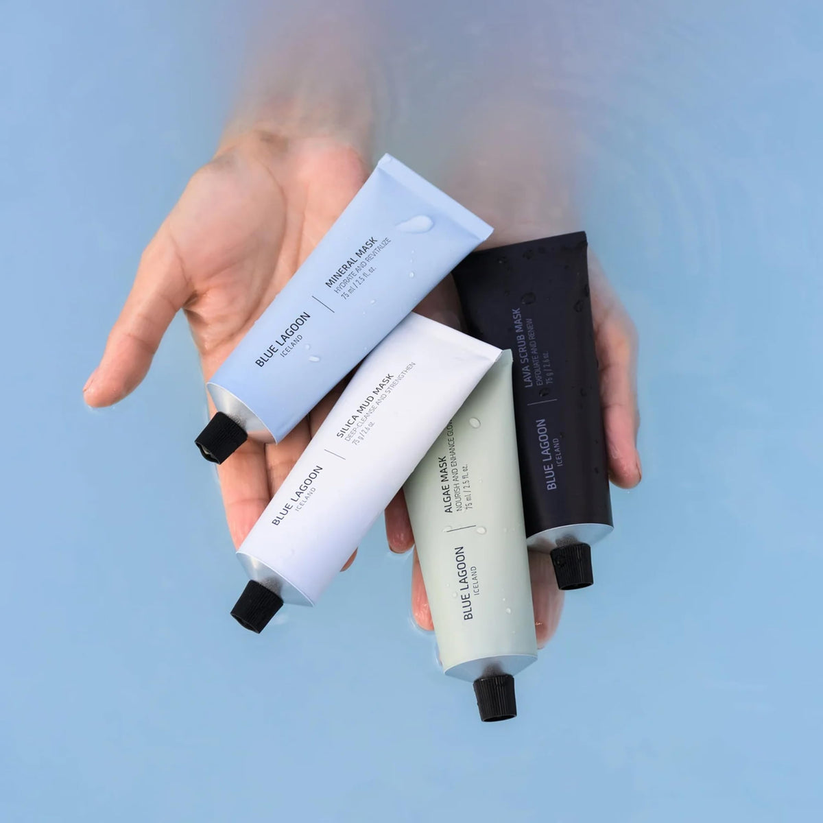 Blue Lagoon Skin Science hydration-boost mask nourishes and softens skin.