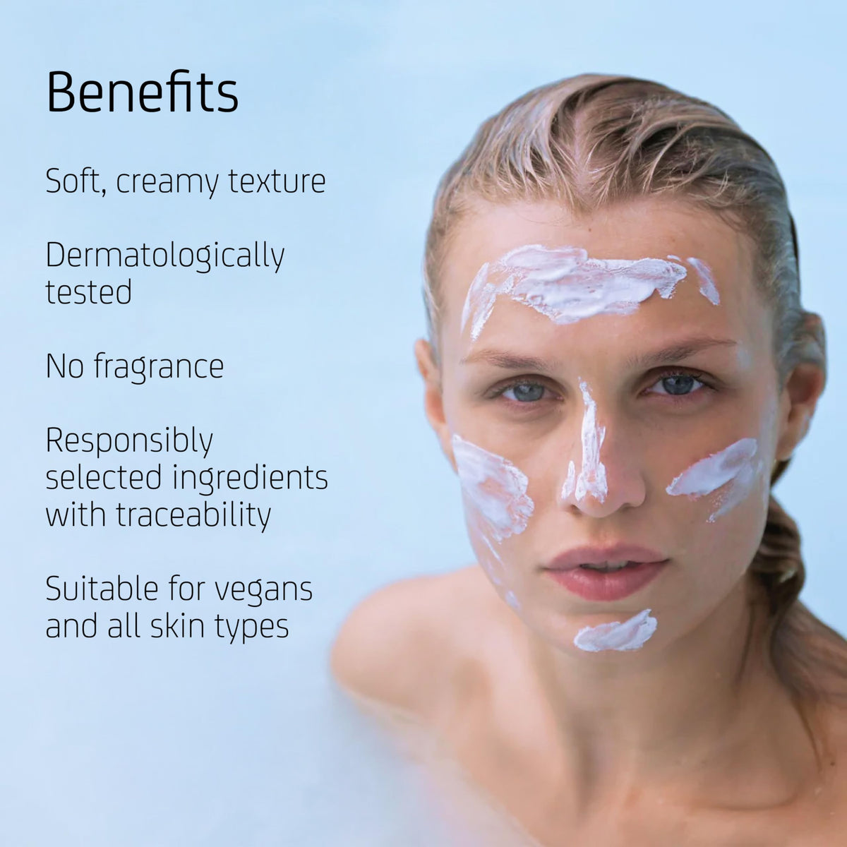 Blue Lagoon Skin Science silica mask rinse-free finish leaves skin feeling clean.