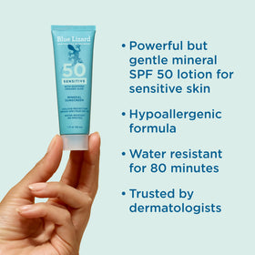 Zinc oxide and titanium dioxide minerals provide gentle mineral protection.
