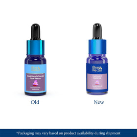 Blue Nectar Kumkumadi Oil heritage formula suggests balanced nourishment for all skin.