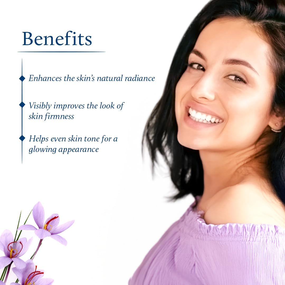 Blue Nectar Kumkumadi Oil sandalwood visuals emphasize soothing, softening properties.