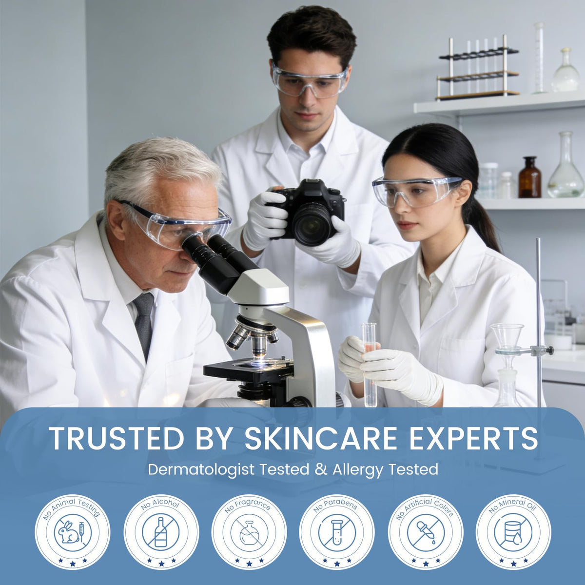 Blue Sea Sky hyaluronic acid boost delivering deep hydration to under-eye skin.