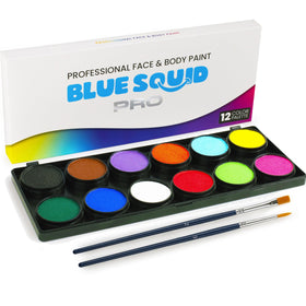 Blue Squid PRO 12-color palette for bold, blendable face art designs