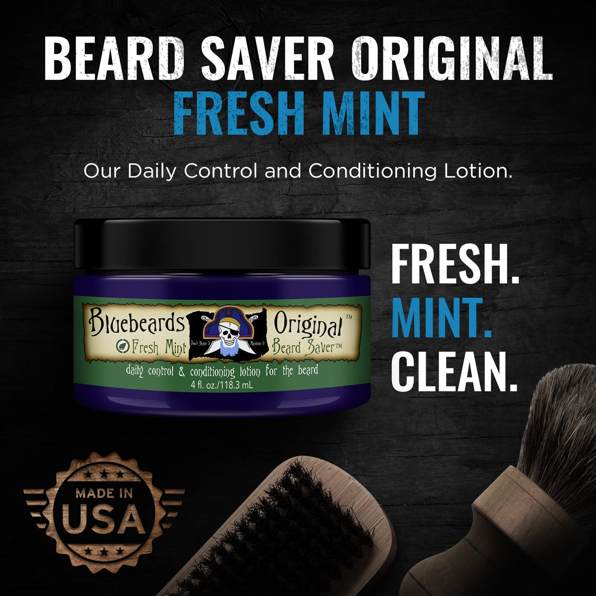 Bluebeards Original leave-in conditioner texture showing creamy formula for even application