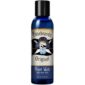 Bluebeards Original beard wash bottle front for a clean, refreshed beard.