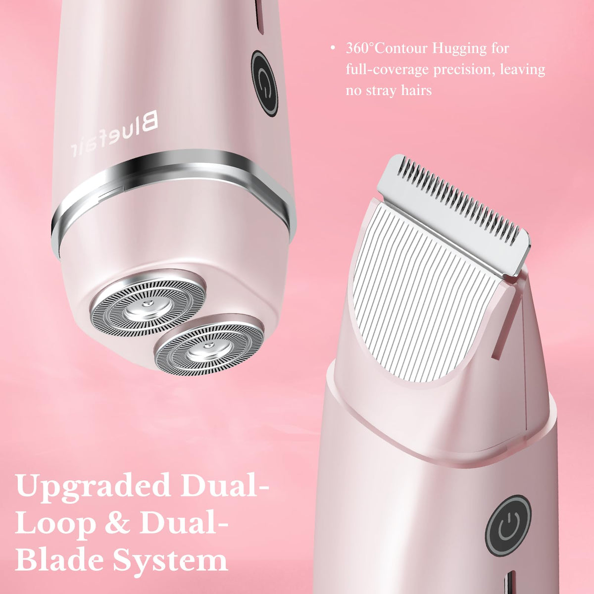 bluefair facial shaver for upper lip and cheeks with gentle precision