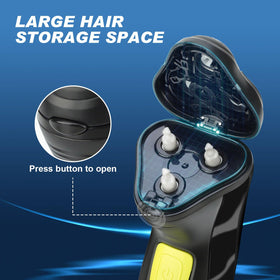 BlueFire ergonomic yellow-handle shaver offers a comfortable, secure grip.