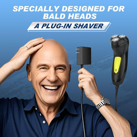 BlueFire head shaver in yellow corded design provides steady power during sessions.