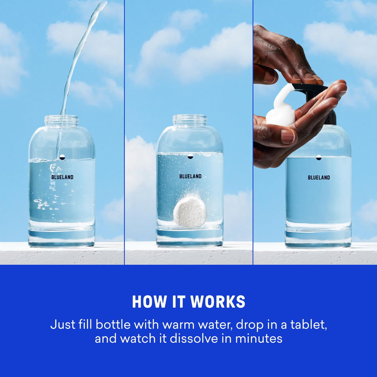 BLUELAND Iris Agave scent tablet for refreshing hand cleaning