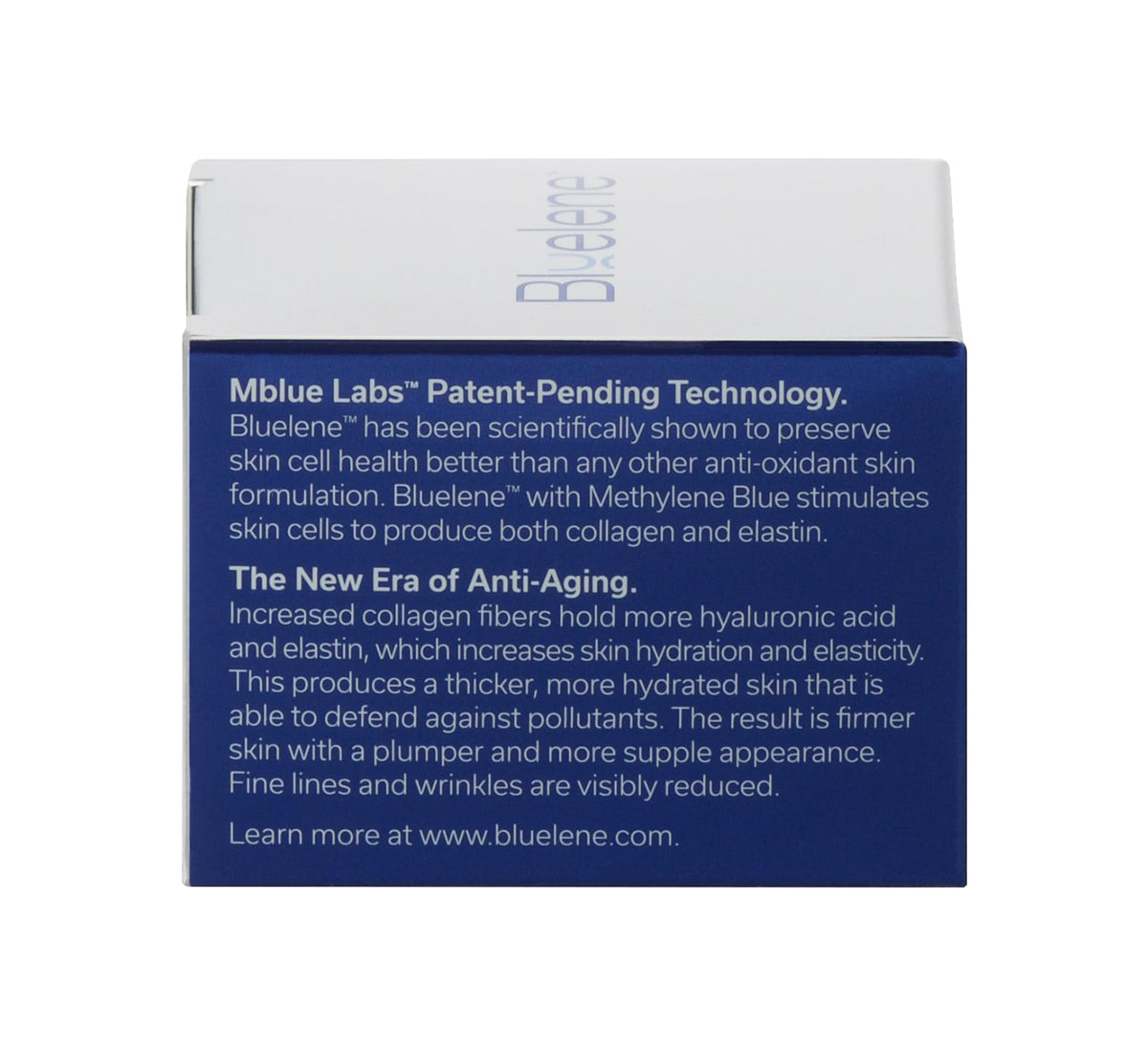 Bluelene Night Cream branding emphasizes compatibility with sensitive skin.