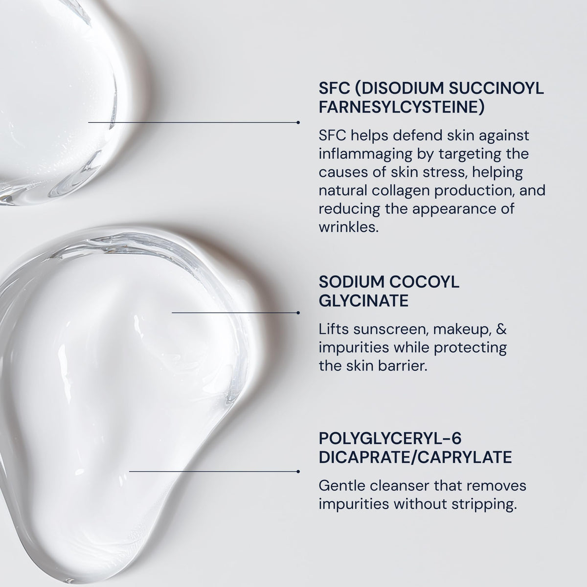 Blueprint Bryan Johnson Gentle Cleanser massage action, delivers a lightweight gel rinse.