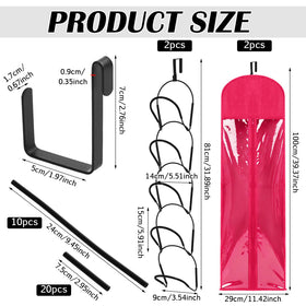 Blulu dust-proof wig bags protect wigs from dust and moisture.
