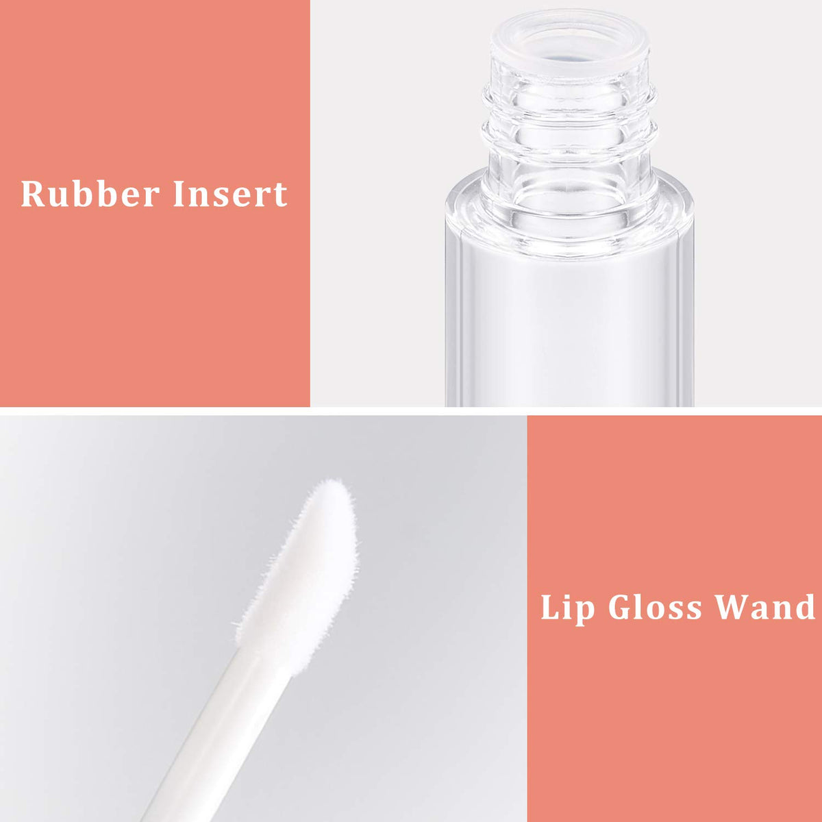 Blulu lip gloss tubes made of durable plastic for long-term storage