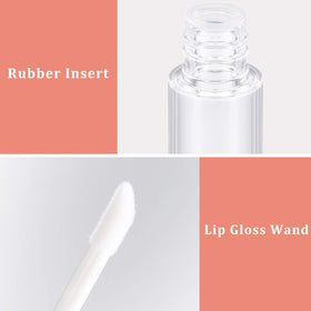 Blulu lip gloss tubes made of durable plastic for long-term storage
