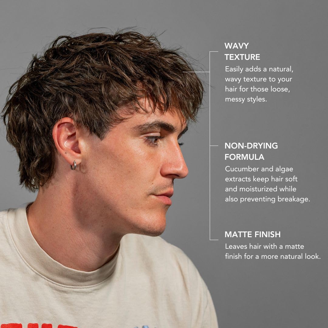 BluMaan Coastal Texture Spray on hair creating textured waves