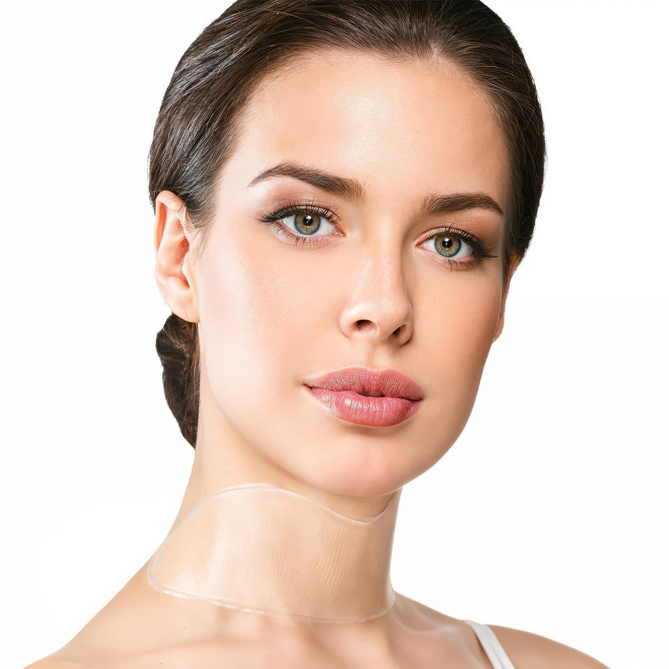 BLUMBODY neck wrinkle patches pack shown for smoothing fine lines overnight.