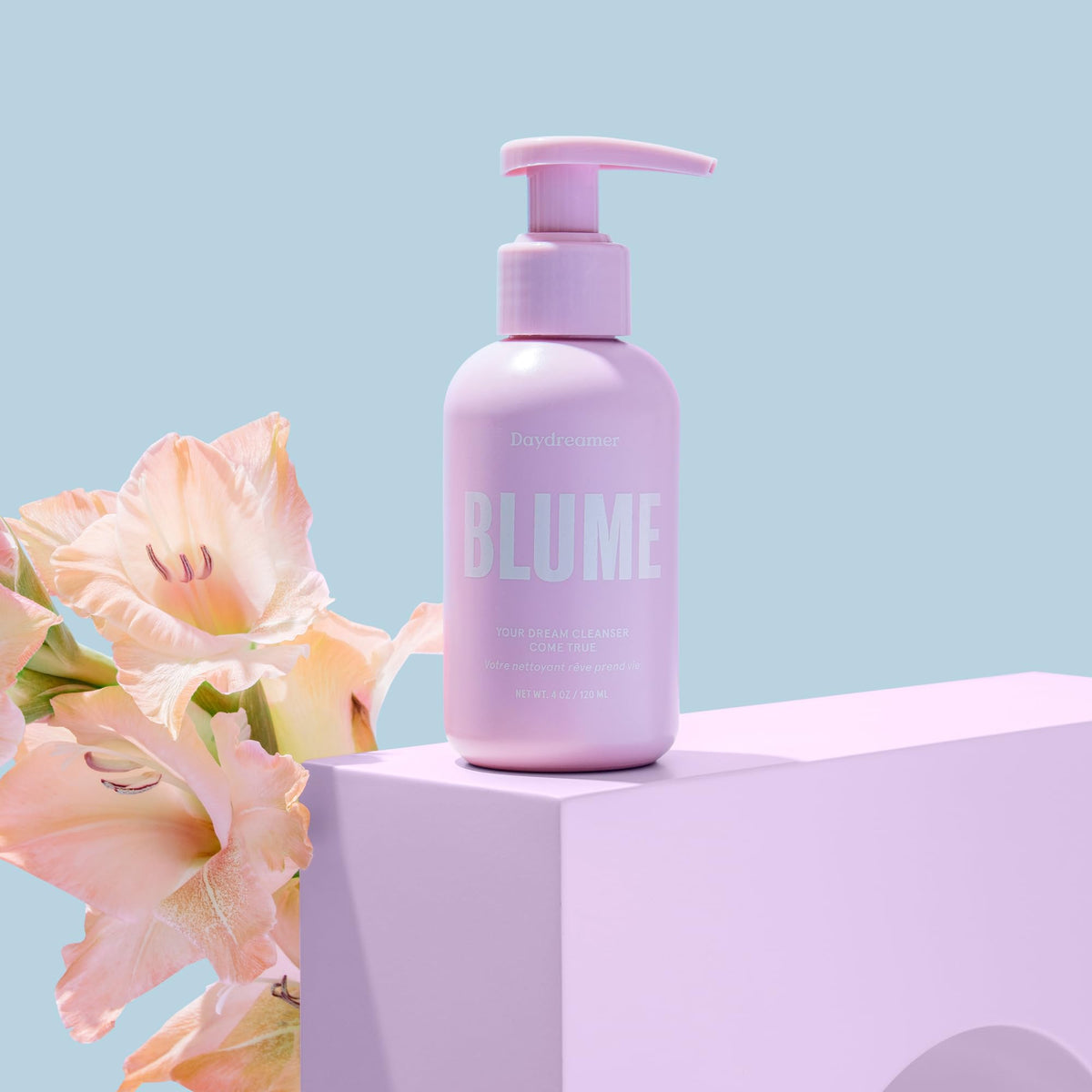 Blume Daydreamer bottle highlights rapeseed oil antioxidants and fatty acids