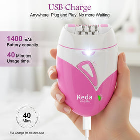 Blumskin epilator skin-friendly titanium blades gentle on sensitive skin