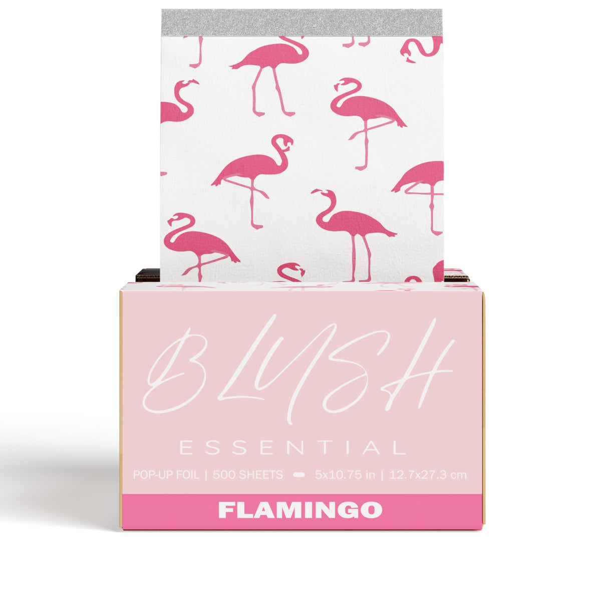Blush Essentials easy-tear pop-up design speeds foil setup between clients.