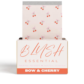 Blush Essentials Bow-Cherry design enhances salon ambiance and style