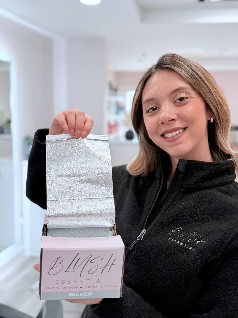 Blush Essentials 500 sheets pack ready for busy salon color services.