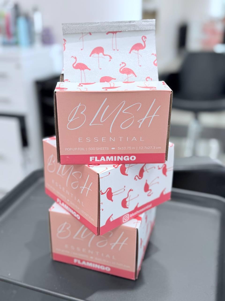 Blush Essentials nonstick foil sheets reduce sticking for smooth removal.