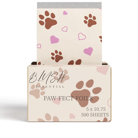 Blush Essentials Paw-Fect Foils 500-count box ready for busy days in salon.