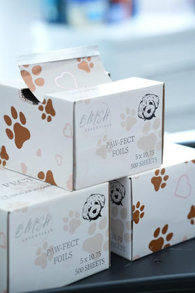 Blush Essentials Paw-Fect Foils pre-cut sheets streamline highlights with uniform results.