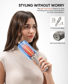 Bluvol R10 Apex cordless design offers over 50 minutes of styling power.