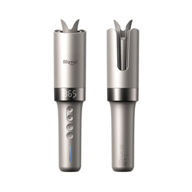 Bluvol R10 Apex curler with left-right rotation for even, effortless curls.