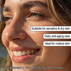 Bmrewax Hyaluronic acid glow on skin close-up highlighting hydration.