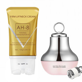 BNCHI AH-8 neck cream bottle close-up showing firming capability and hydration