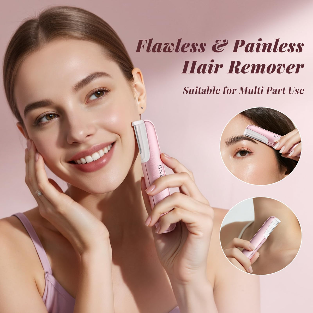 BNU Dermaplane Razor ergonomic handle for comfortable control