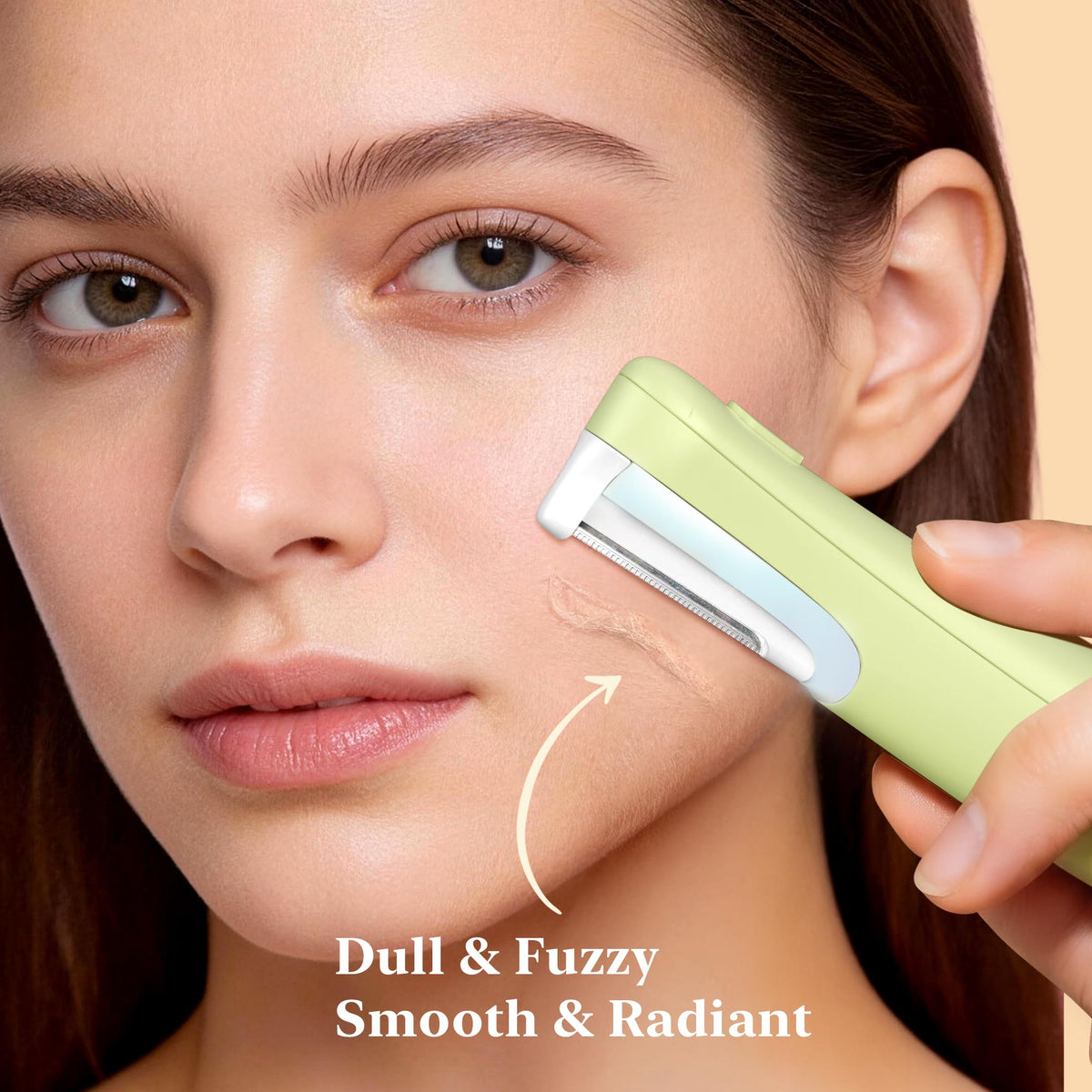 BNU Dermaplaning Tool LED Light: enhances visibility for even peach fuzz removal